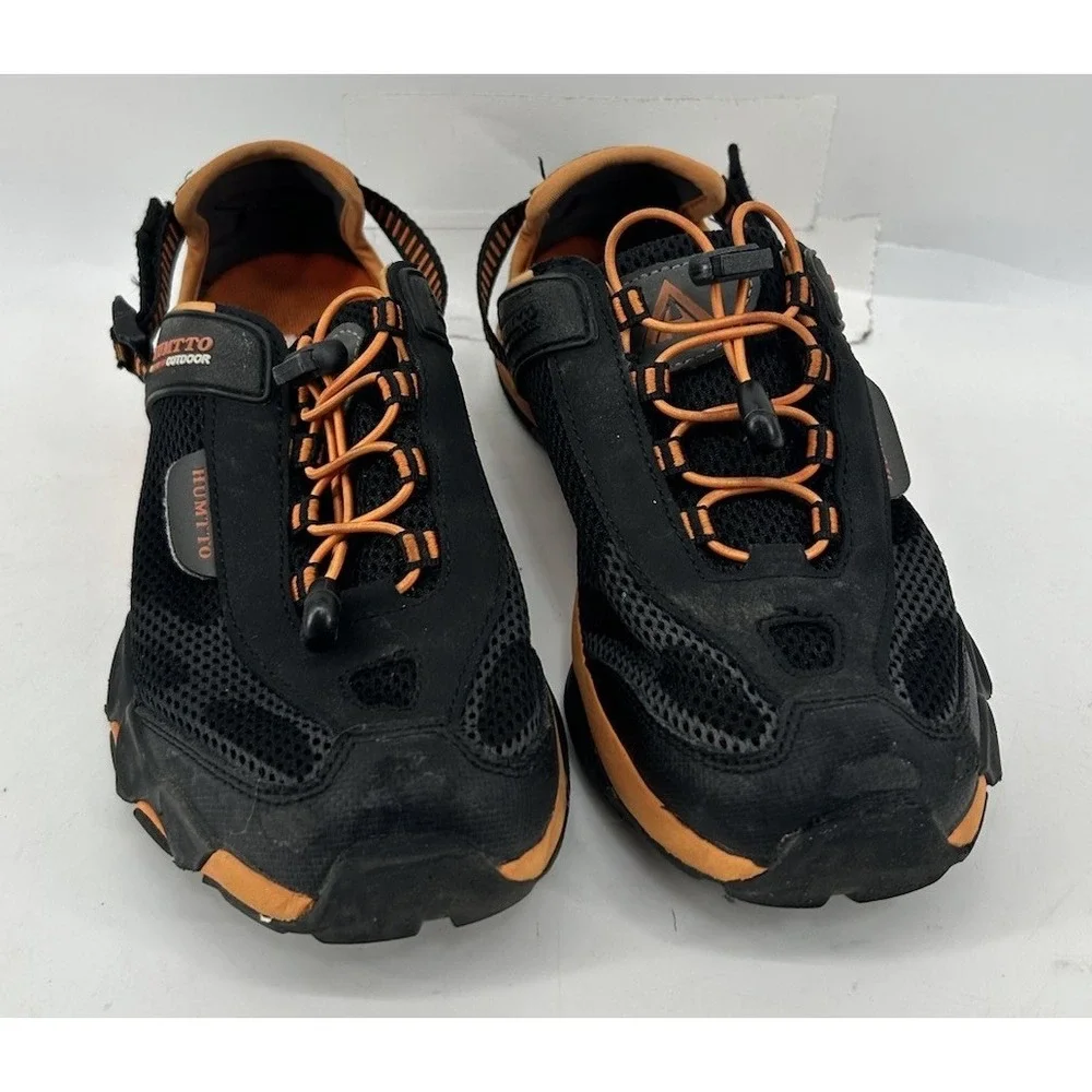 HUMTTO Amphibious Water Slip On Shoes Black With Orange Men's Size 7.5-8